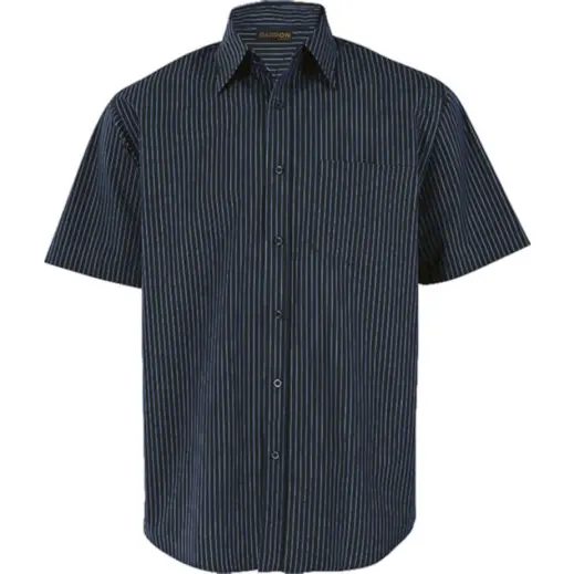 Mens Quest Lounge Short Sleeve NavyWhite